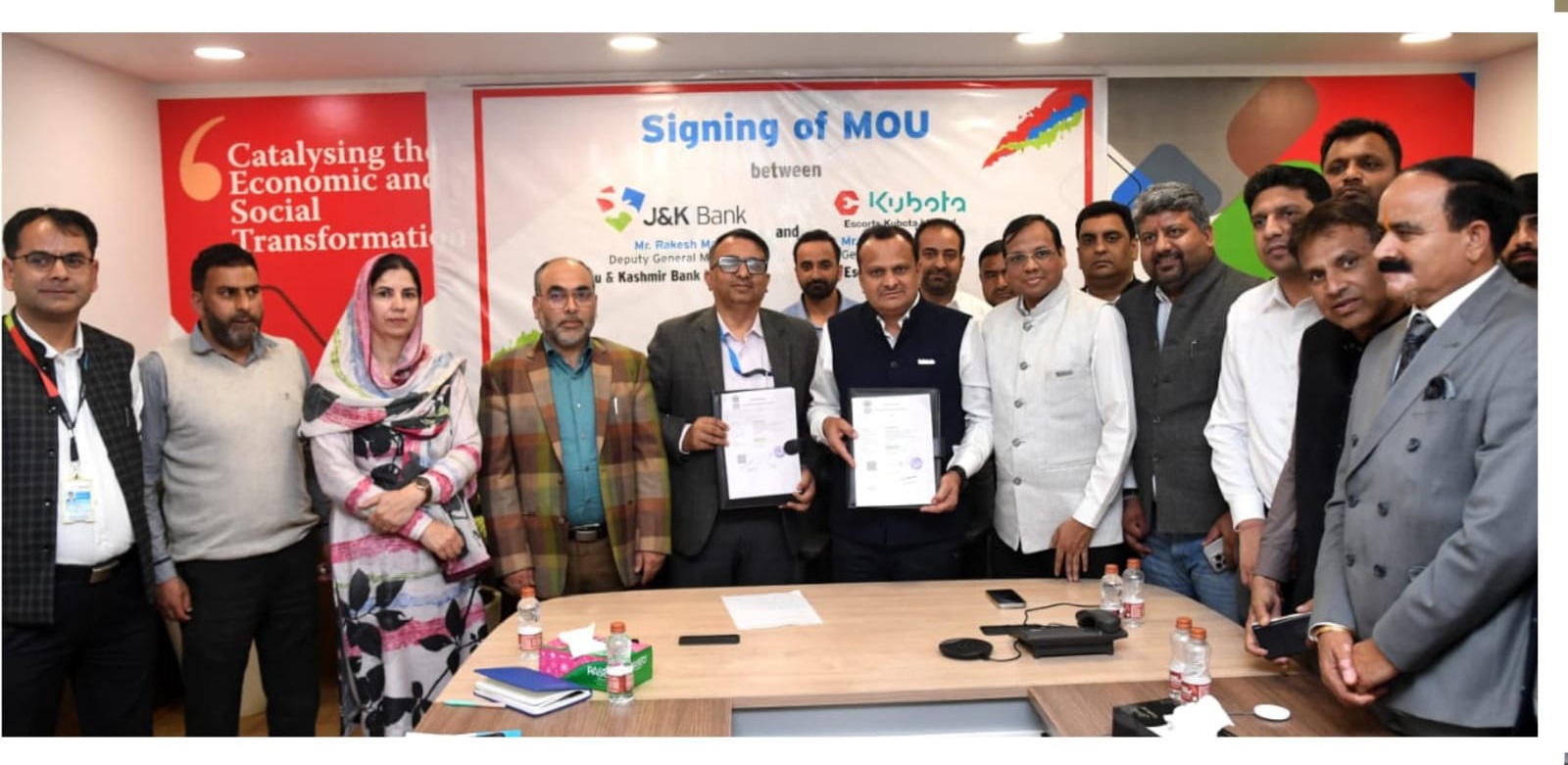 J&K Bank ties-up with Escorts Kubota Ltd to boost agricultural financing. Customers availing finance eligible for Rs 15,000 discount