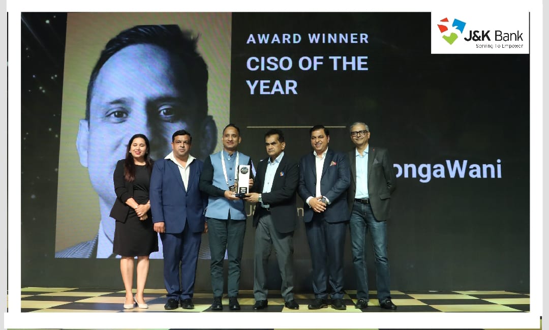 J&K Bank CISO honoured at ESCON 2025 Also recognised as ‘Smart CISO of India’ by CIO AXIS
