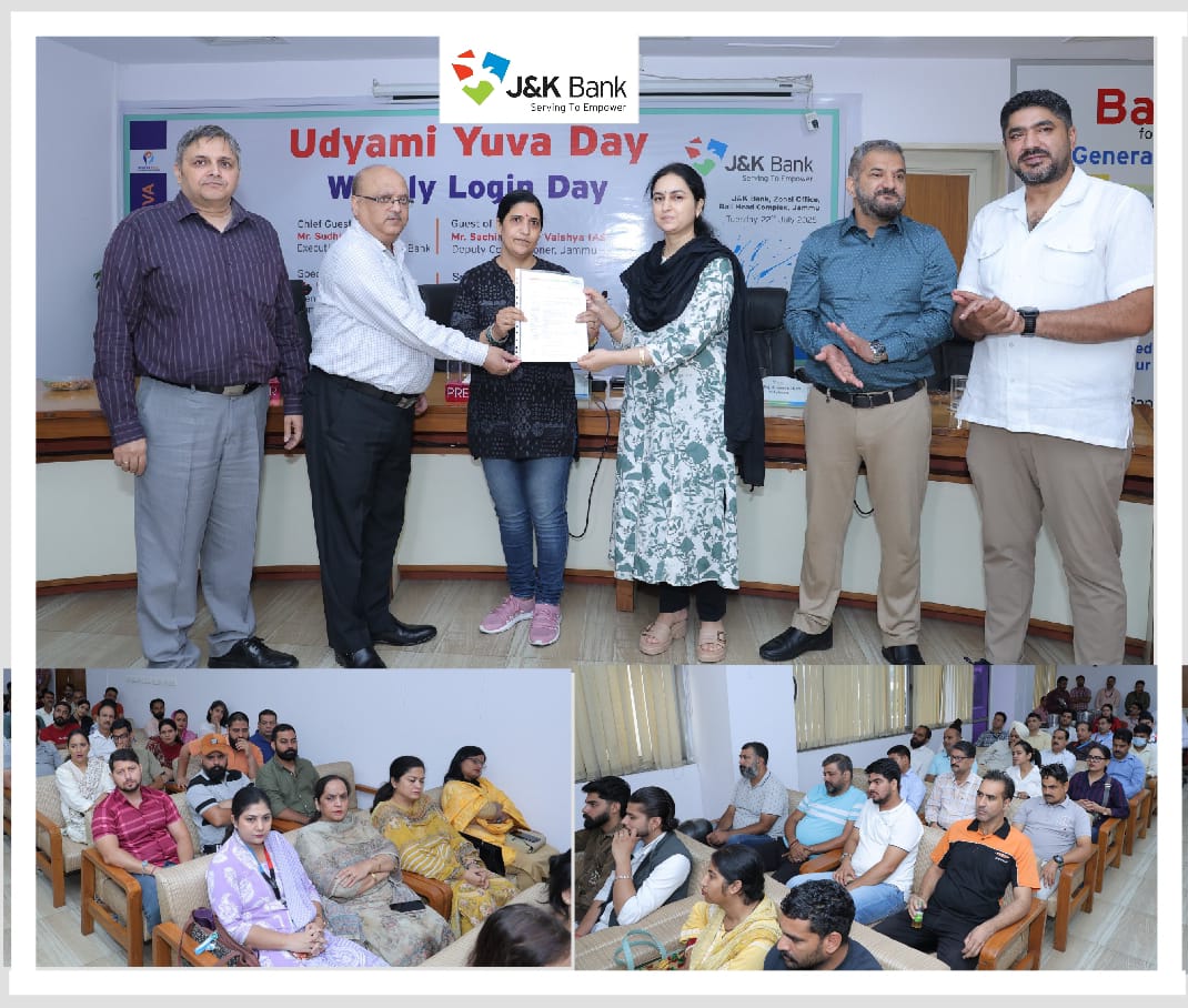 With sanctioned cases crossing 1000-mark, J&K Bank hosts Mission YUVA events in Jammu and Baramulla to empower young entrepreneurs