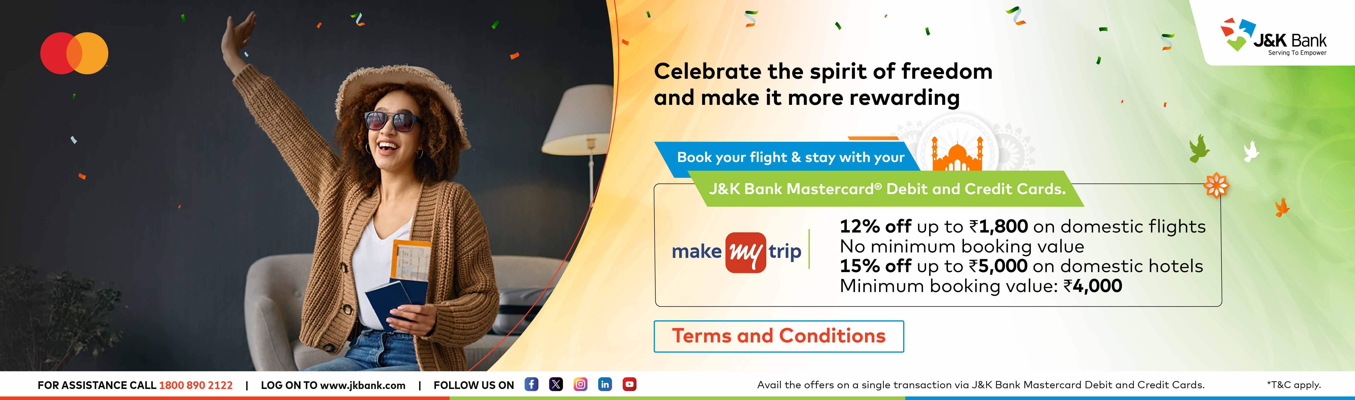 This Festive Season Grab Up to 15% Discount on MMT