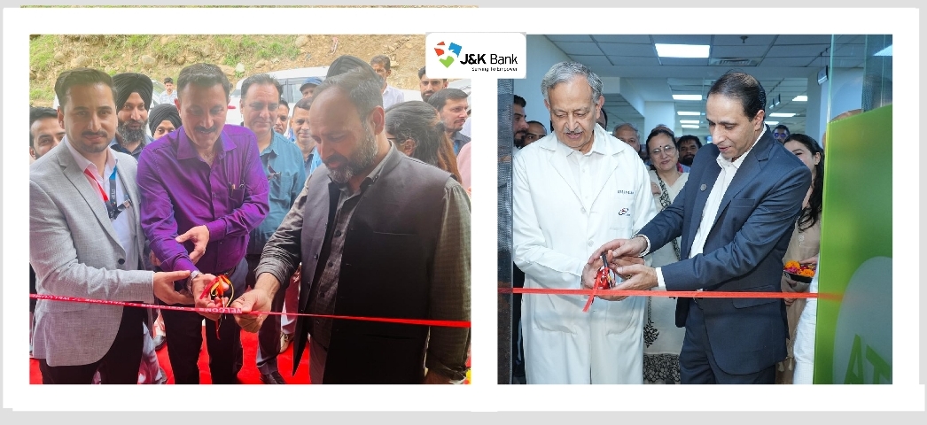 J&K Bank commissions new ATMs at ILBS Delhi, Rakiban Rajouri J&K Bank commissions new ATMs at ILBS Delhi, Rakiban Rajouri