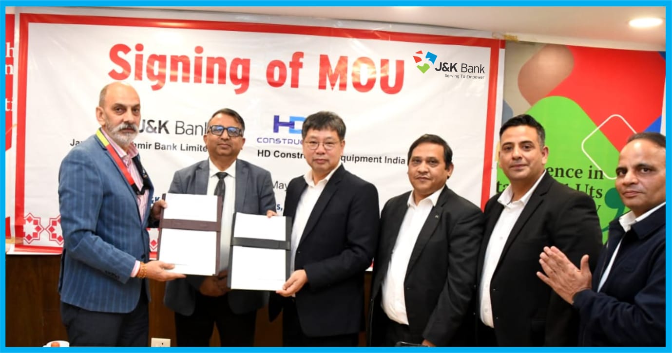 J&K Bank partners with HD Construction Equipment India to ease equ… J&K Bank partners with HD Construction Equipment India to ease equ…