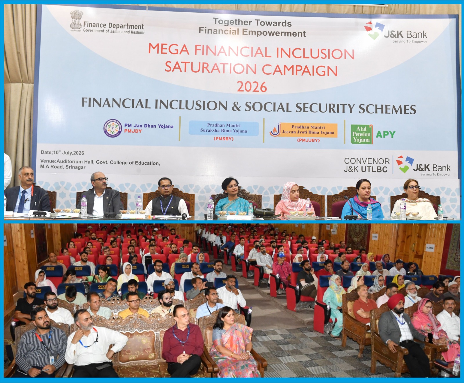J&K Bank convenes Mega Financial Inclusion Saturation Campaign 202…